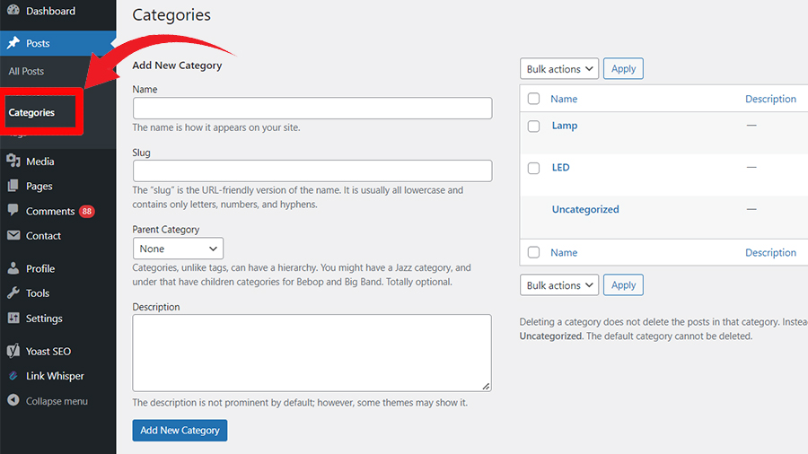 How to Add, Edit, and Delete Categories in WordPress